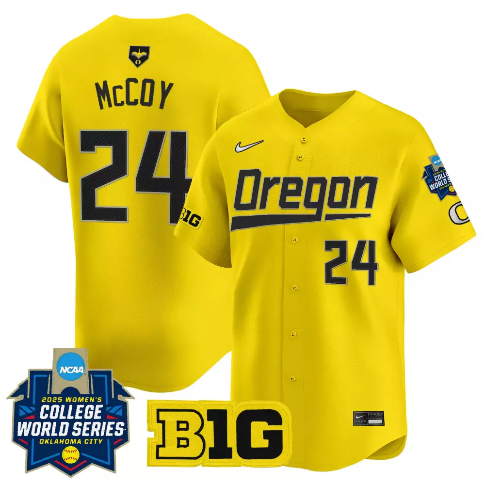 McCoy 24 Oregon Ducks Vapor Jersey | Stitched Yellow | Game Day Outfit | For Men, Women & Youth