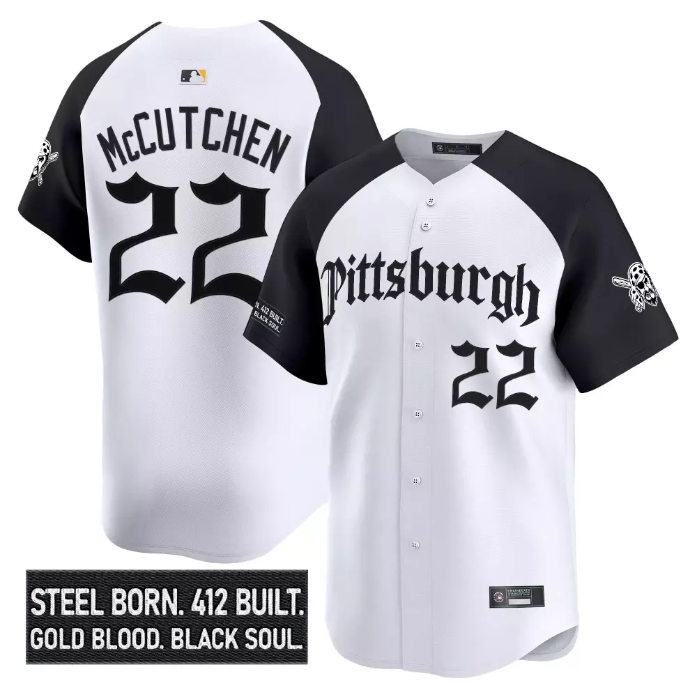 McCutchen 22 Pittsburgh Pirates 2023 Stitched Vapor Jersey | Steel City Edition | Limited Edition Fan Gear | For Men, Women & Youth