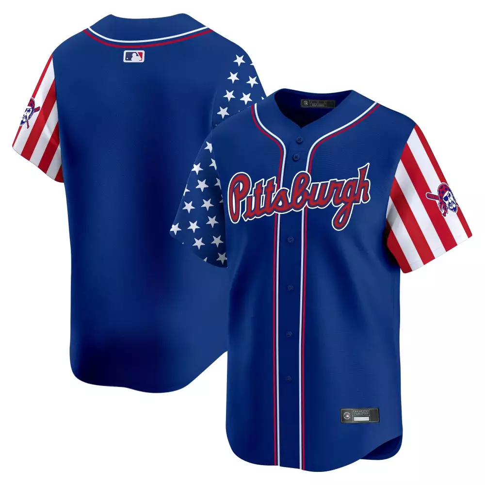Men's Pittsburgh Pirates Independence Day Vapor Jersey | Blue Stitched 2025 Edition | For Men, Women & Youth | Gift Idea