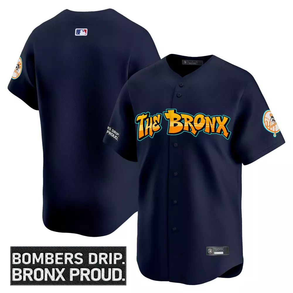Men's Vapor Jersey | Yankees Bronx Bombers Edition | Navy 2023 with Embroidered Patch | For Men, Women & Youth