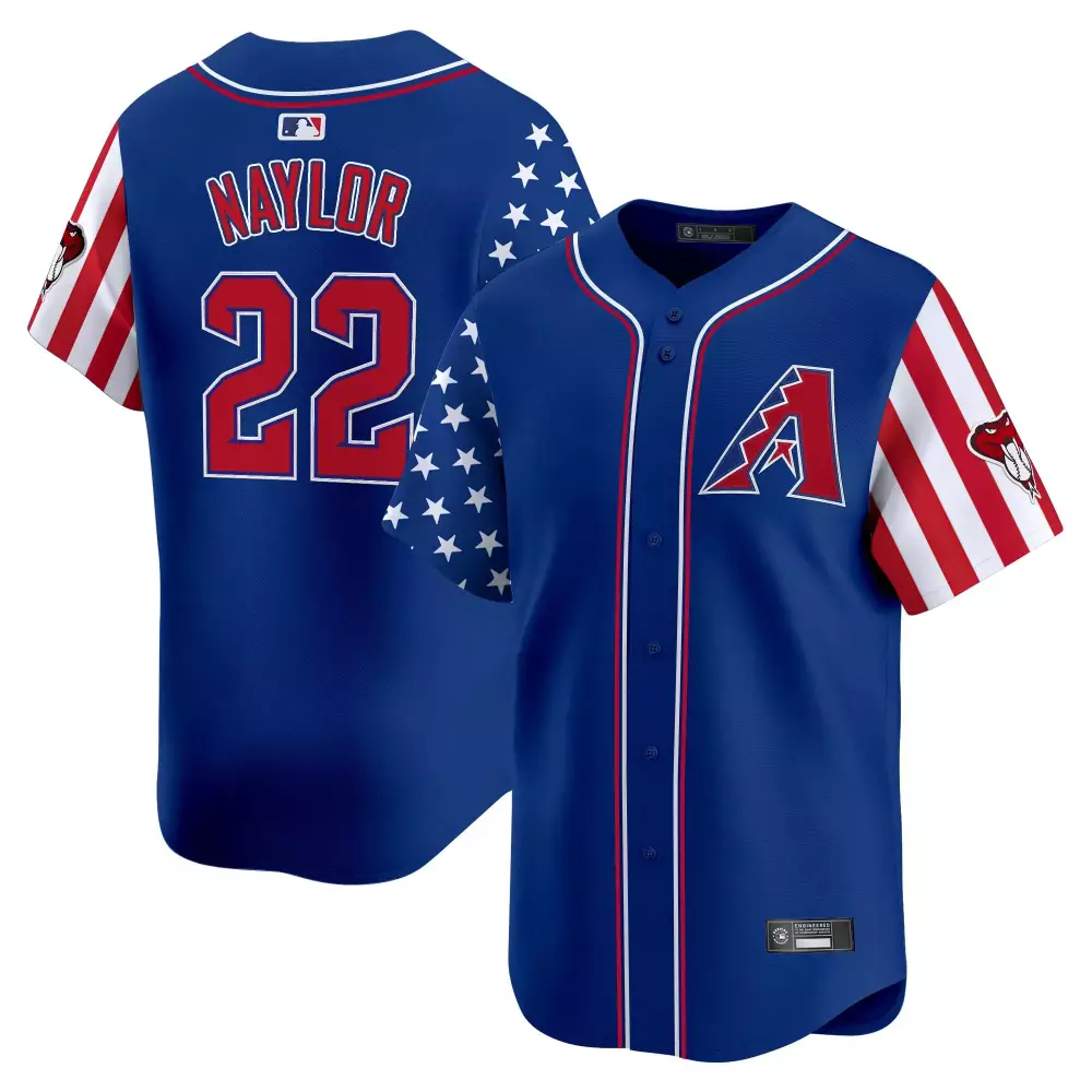 Naylor 22 2023 Arizona Diamondbacks Vapor Jersey | Blue Stitched with Embroidered Patch | Fan Gear for Men, Women & Youth