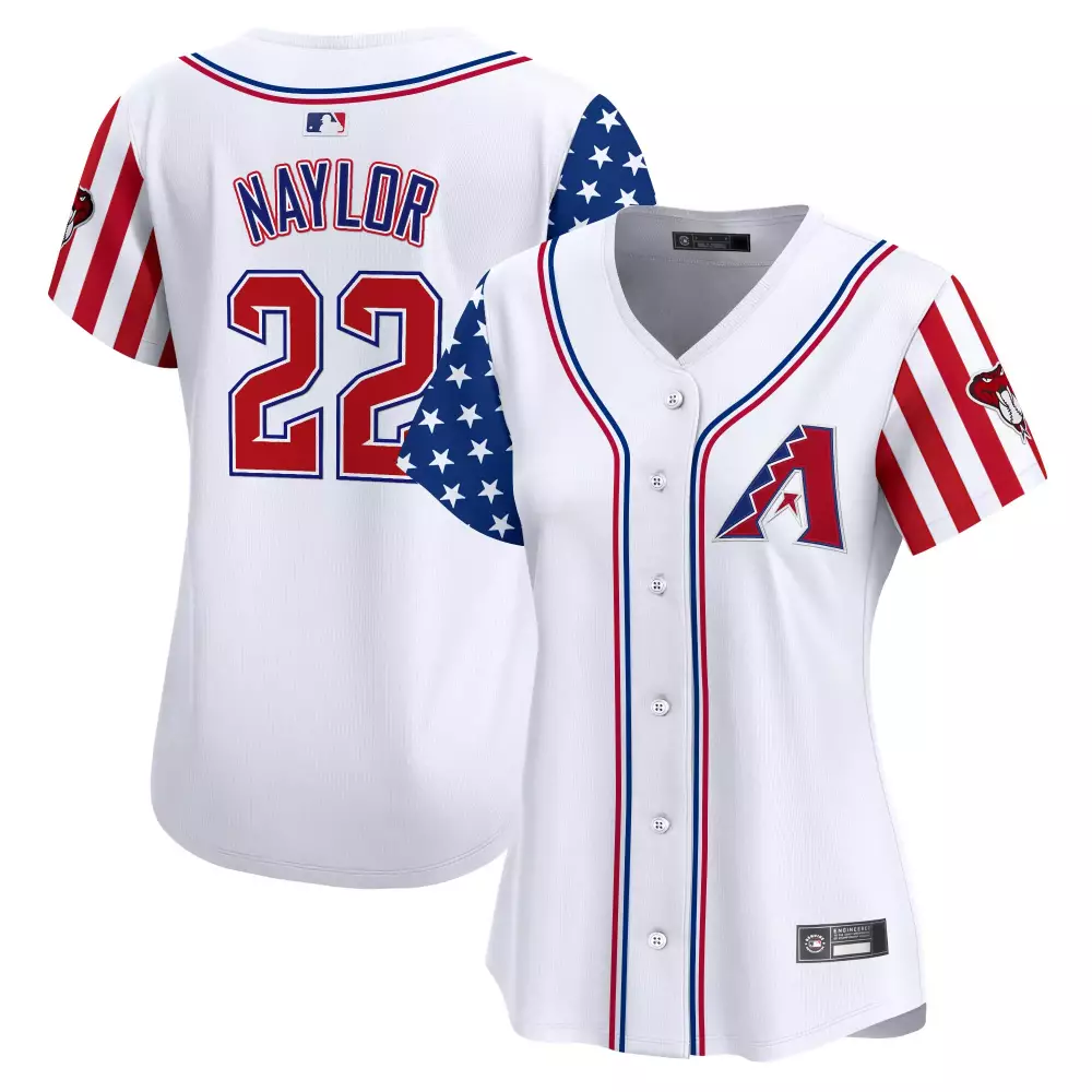 Naylor 22 Arizona Diamondbacks Stitched Vapor Jersey | Independence Day White 2025 | Limited Edition Fan Gear | For Men, Women & Youth