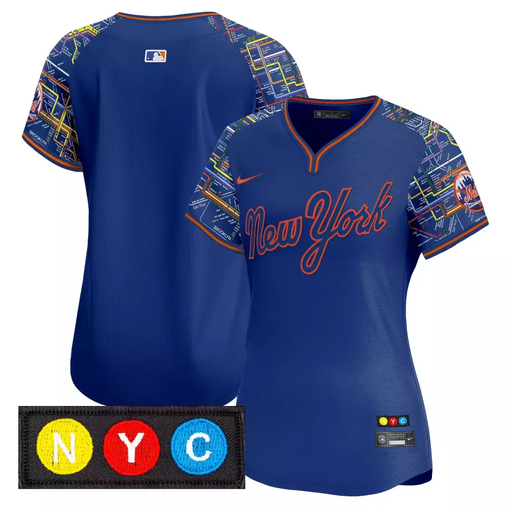 NYC Women's Stitched Vapor Jersey New York Mets Blue 2023 | Stylish Fan Gear for Women