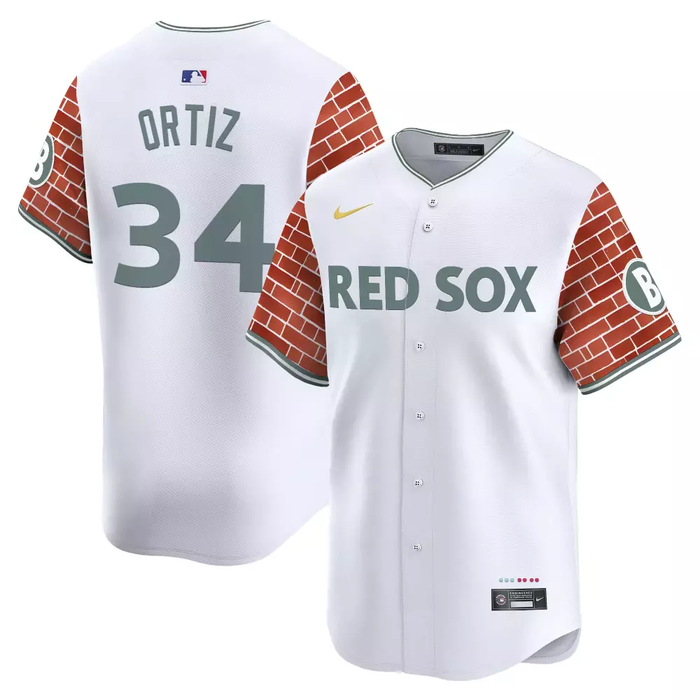 David Ortiz Boston Red Sox Stitched Vapor Jersey | White Brick Style 2025 | Classic Fan Gear for Men, Women & Youth