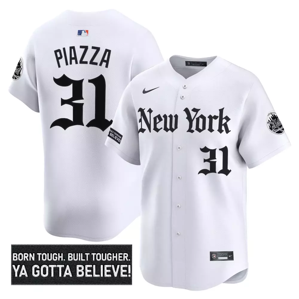 Piazza 31 Men's Stitched Vapor Jersey | Limited Edition White 2023 | New York Mets Fan Gear | For Men, Women & Youth