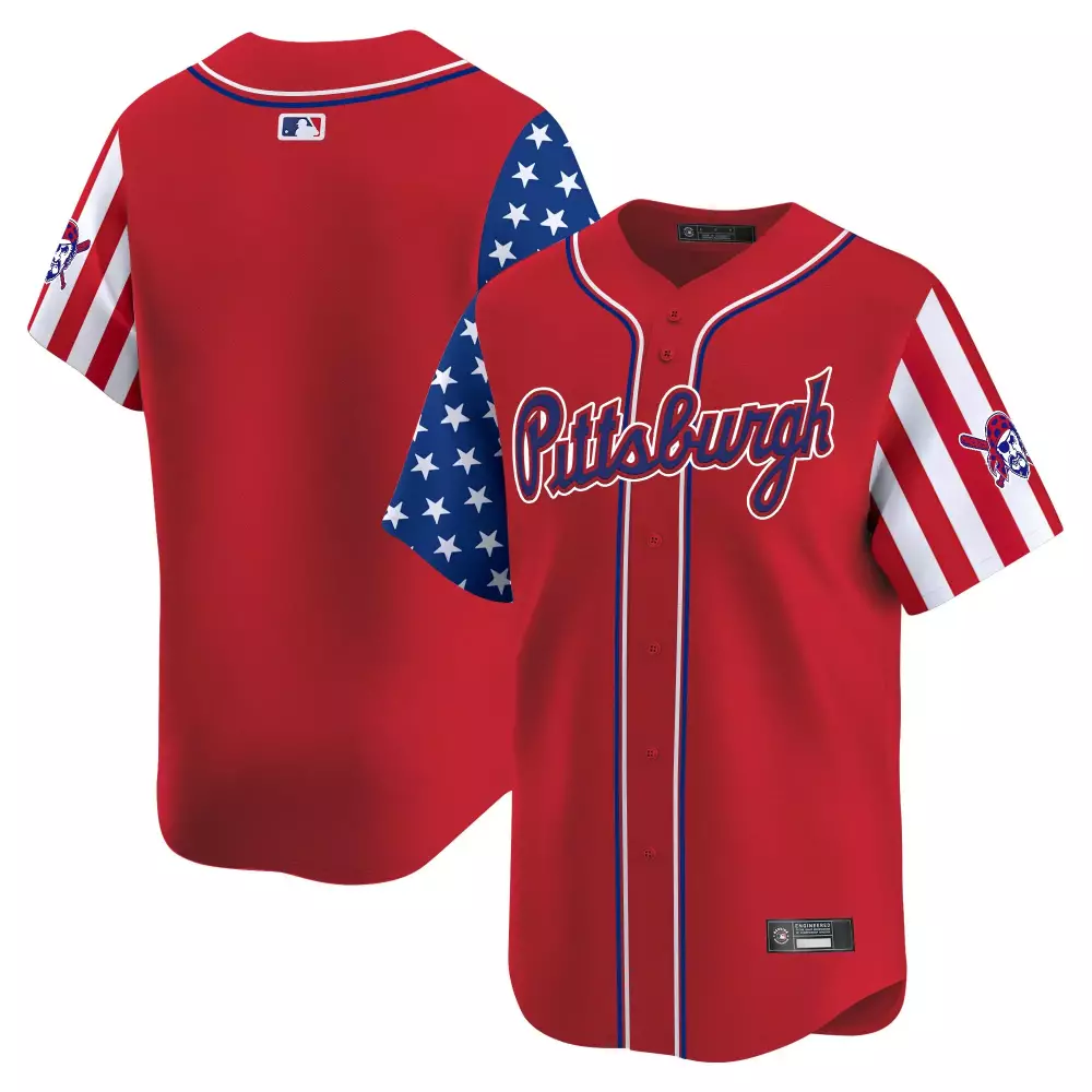 Pittsburgh Pirates Independence Day Vapor Jersey | Men's Stitched Design | Limited Edition Fan Gear | For Men, Women & Youth