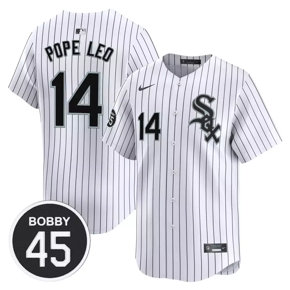 Pope Leo 14 Chicago White Sox 2023 Season Jersey | White Stitched Vapor | Replica Fan Gear | For Men, Women & Youth