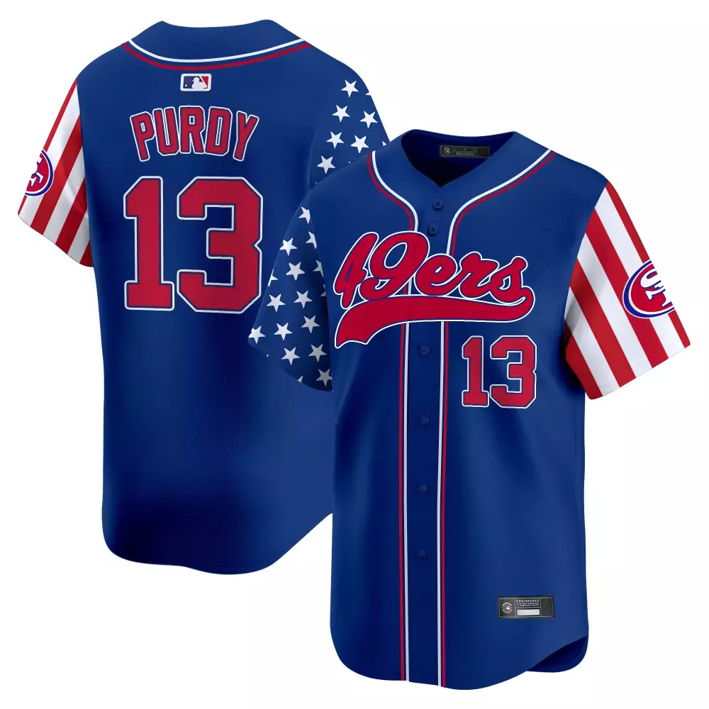 Purdy 13 San Francisco 49ers Blue Independence Day Vapor Jersey 2025 | Limited Edition Fan Gear | For Men, Women & Youth