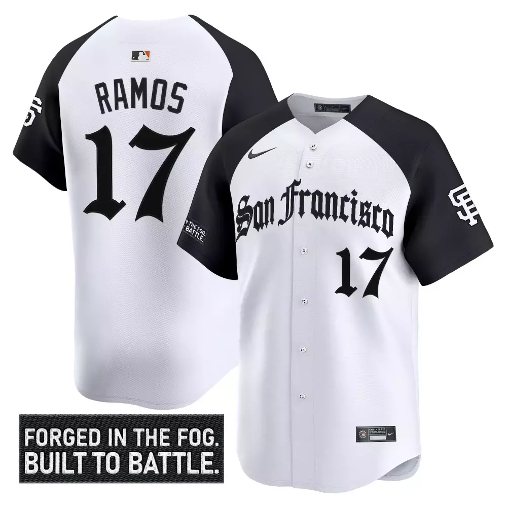 Ramos 17 San Francisco Giants Vapor Jersey | White and Black Forged in the Fog 2023 | For Men, Women & Youth