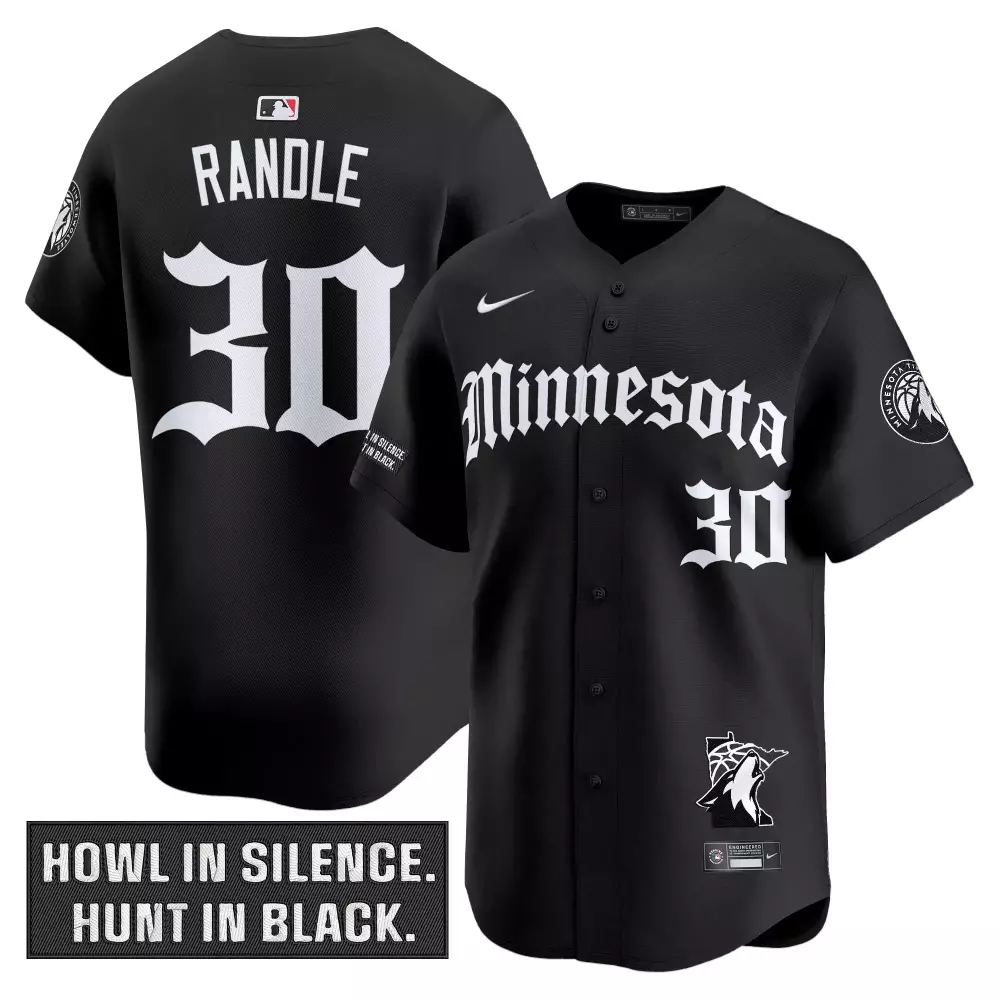 Randle 30 Minnesota Timberwolves Black Howl Edition Vapor Jersey | 2025 | For Men, Women & Youth