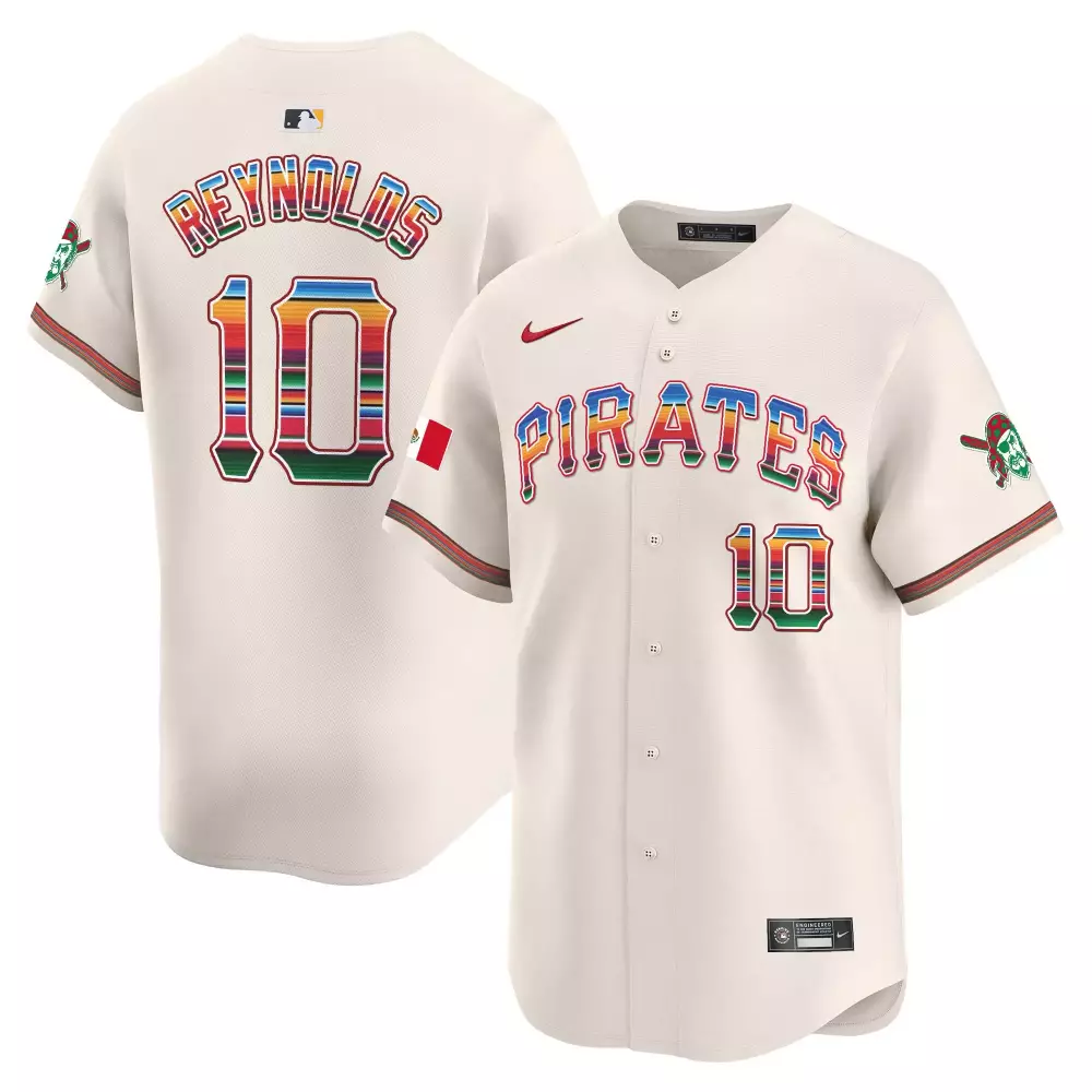 Reynolds 10 Pittsburgh Pirates 2025 Men's Stitched Vapor Jersey | Light Blue Independence Day Edition | Limited Edition Fan Gear | For Men, Women & Youth