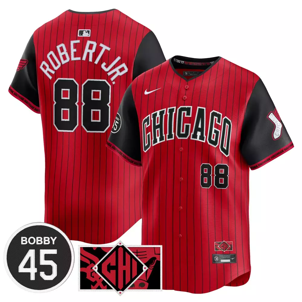 Robert Jr. 88 Chicago White Sox 2023 Red Stitched Vapor Jersey | Men's Limited Edition | Fan Gear for Game Day | For Men, Women & Youth
