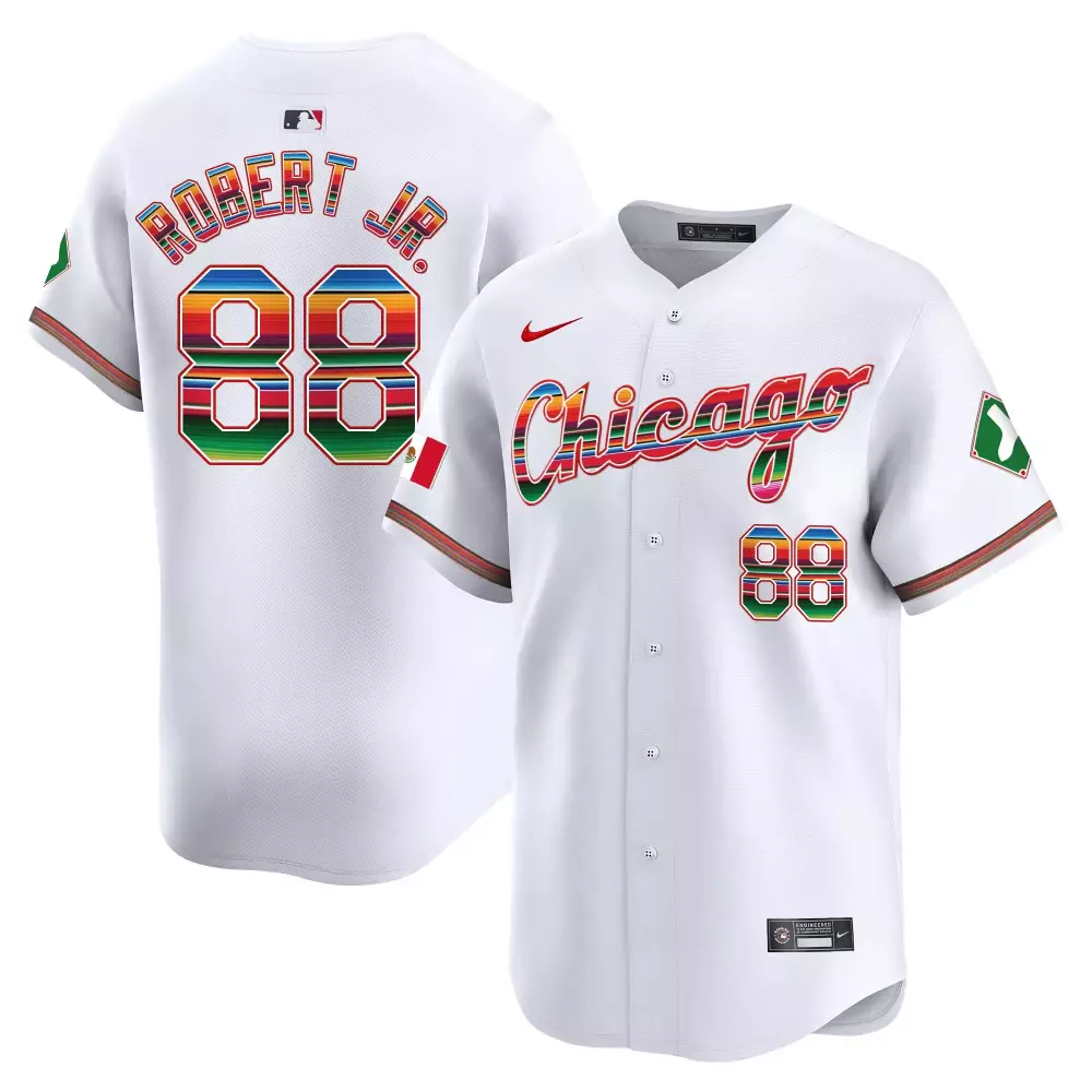 Robert Jr. 88 Chicago White Sox 2023 White Vapor Stitched Jersey | Men's Mexico Edition | Limited Edition Fan Gear | For Men, Women & Youth