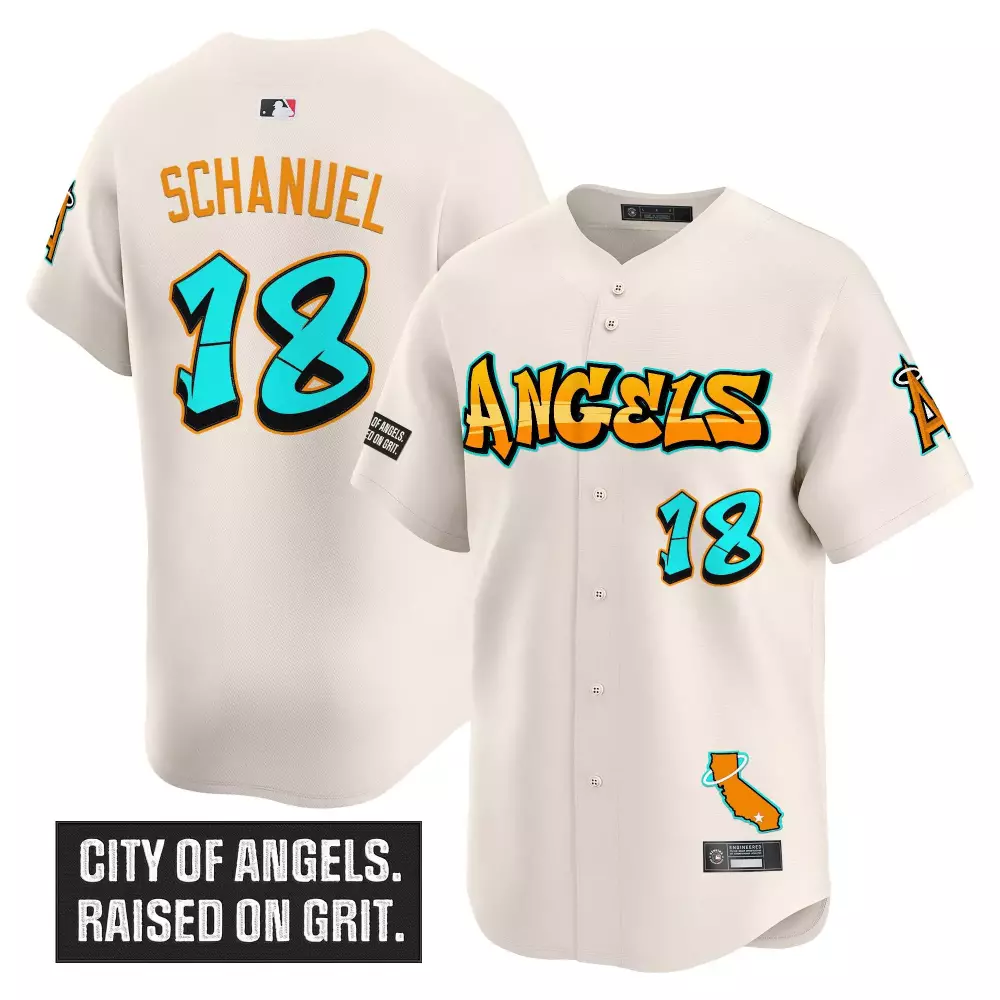Schanuel 18 Los Angeles Angels Stitched Vapor Jersey | Graffiti Edition 2023 | Fan Gear for Men, Women & Youth