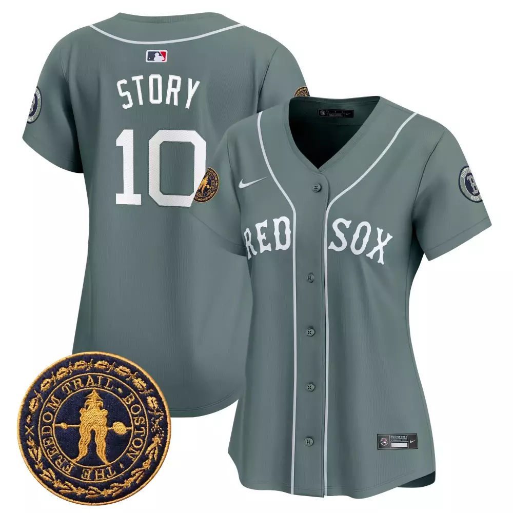 Story 10 Women’s Boston Red Sox 2023 Vapor Jersey | Freedom Trail Patch Gray | Limited Edition | For Wom