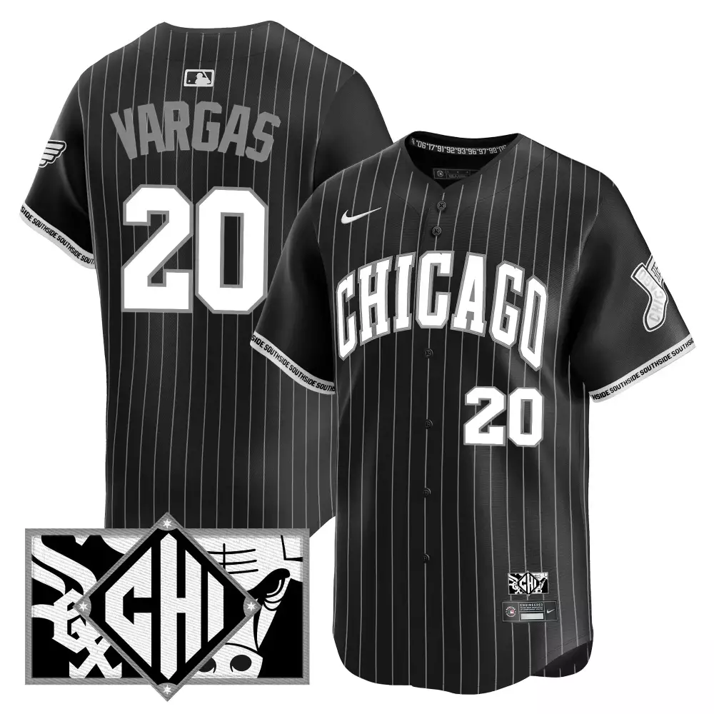 Vargas 20 Chicago White Sox 2025 Men’s Black Stitched Vapor Jersey | City Connect Edition | For Men, Women & You