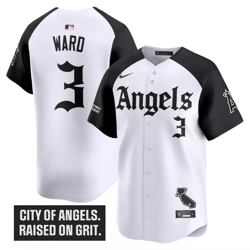 Ward 3 Los Angeles Angels 2023 Vapor Jersey | White City of Angels Patch | Game Day Outfit for Men, Women & Youth