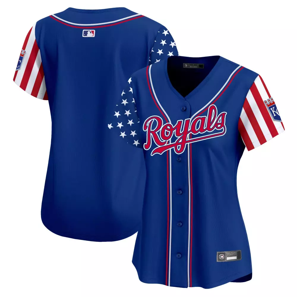 Women's Kansas City Royals 2025 Independence Day Vapor Jersey | Stitched with Embroidered Patch | Fan Gear for Men, Women & Youth
