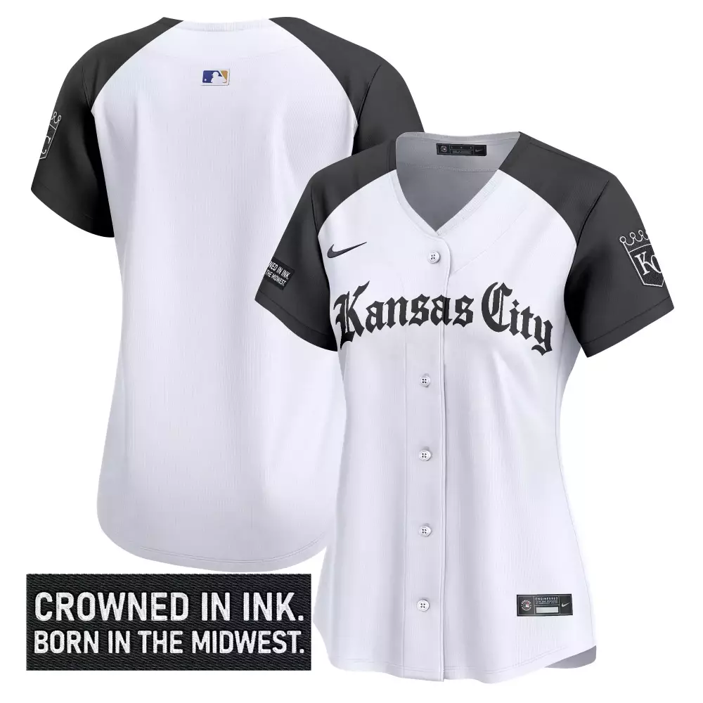 Women's Kansas City Royals 2023 Vapor Jersey | White Stitched Crowned in Ink | Fan Gear for Men, Women & Youth