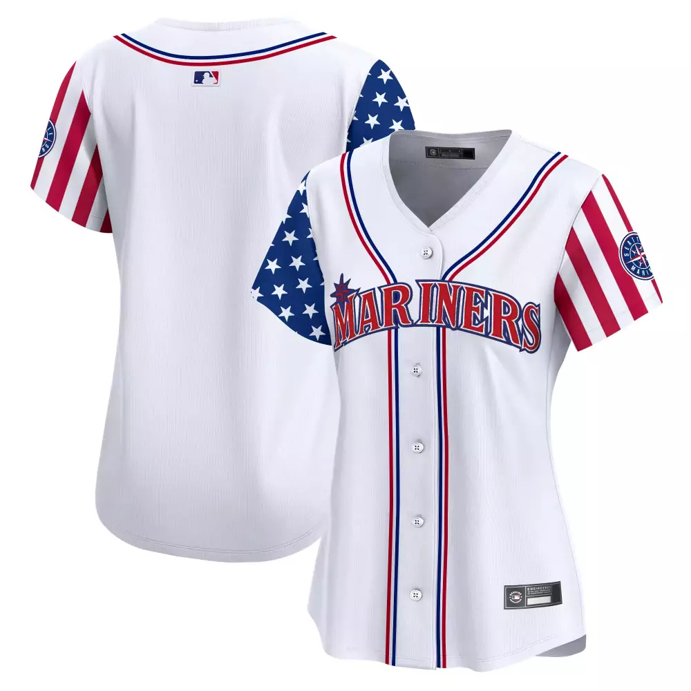 Women's Seattle Mariners 2025 Independence Day Stitched Vapor Jersey | Fan Gear for Men, Women & Youth