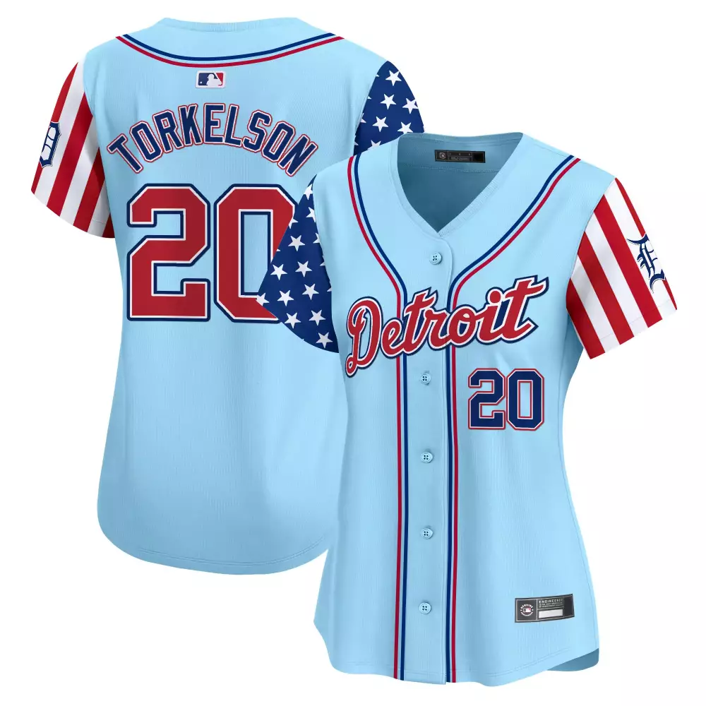 Women's Detroit Tigers 2025 Independence Day Vapor Premier Jersey | Red & White | Limited Edition Fan Gear | For Men, Women & Youth