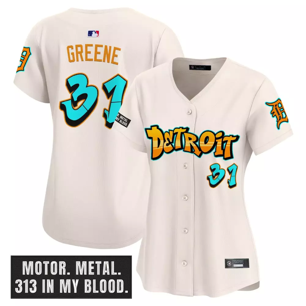 Detroit Tigers Graffiti Motor City Edition Vapor Premier Jersey | Women's Limited Edition Fan Gear | For Men, Women & Youth