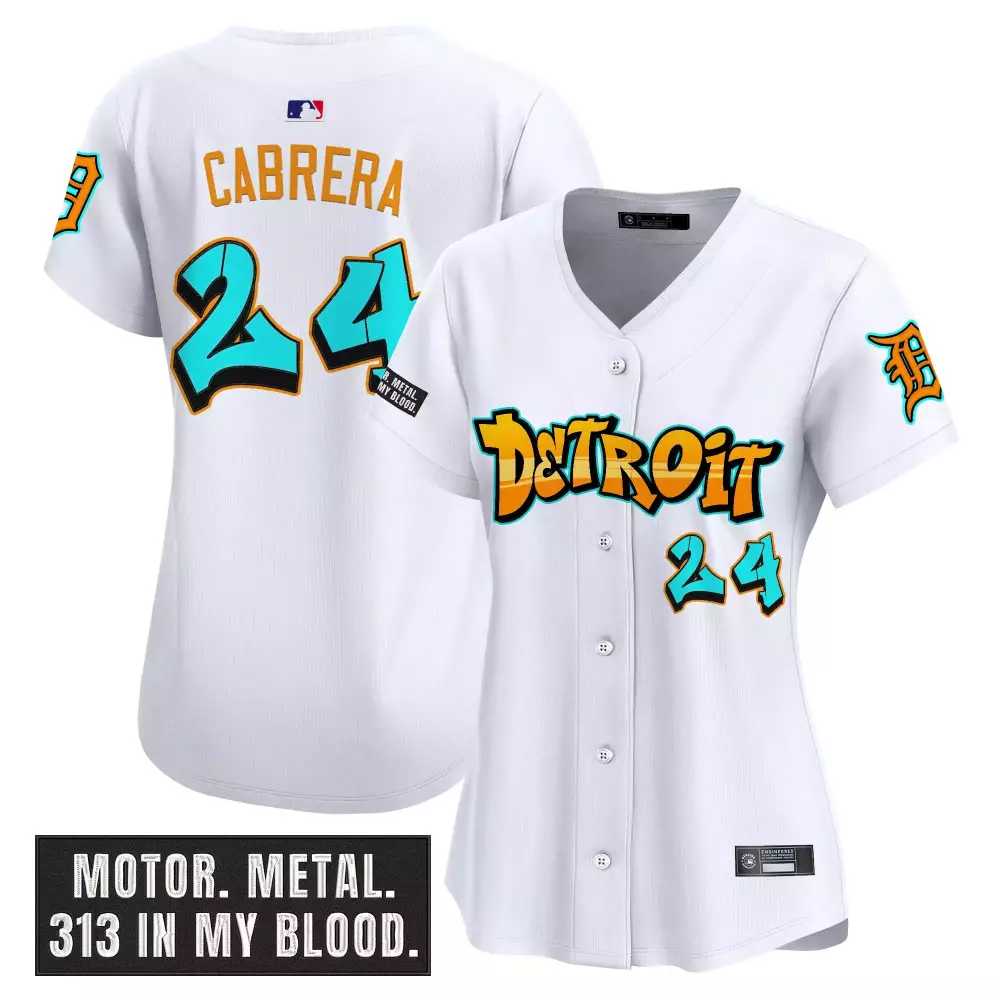 Detroit Tigers Women's Graffiti Motor City Edition Vapor Jersey | Stylish Fan Gear for Game Day | For Men, Women & Youth