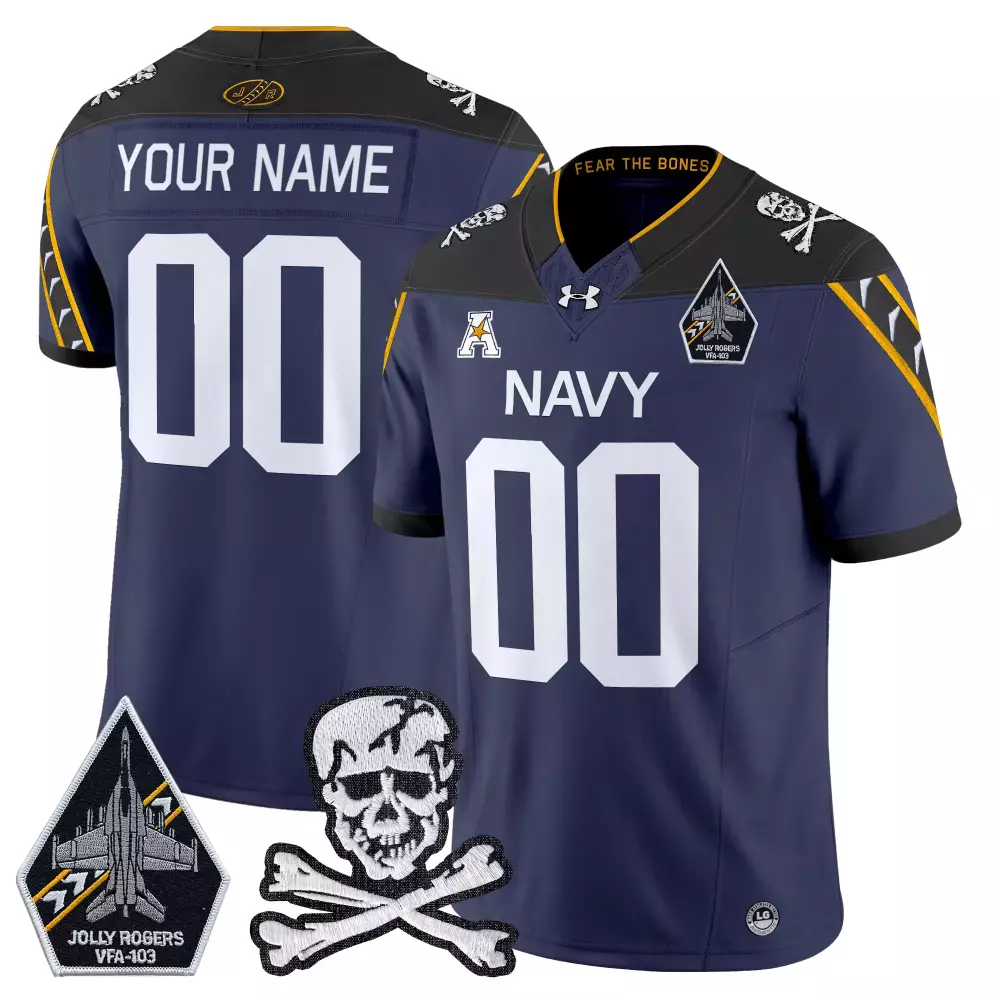 Custom Your Name 00 Men's Navy Vapor Limited Custom Jersey | ACC Patch 2025 Season | Fan Gear for All