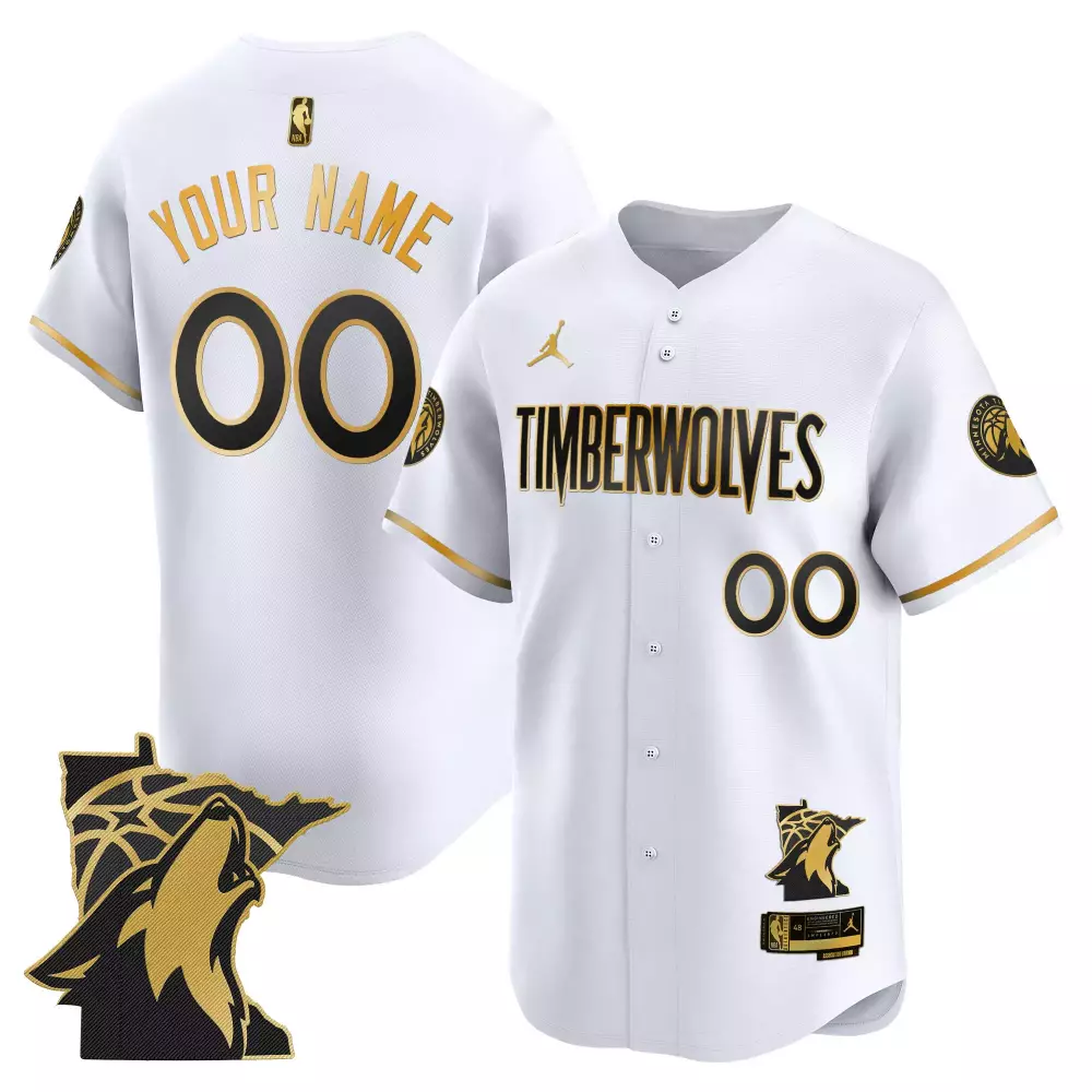 Your Name 00 Men's Stitched Vapor Jersey | Minnesota Timberwolves White 2025 Season with Patch | Limited Edition for Men, Women & Youth