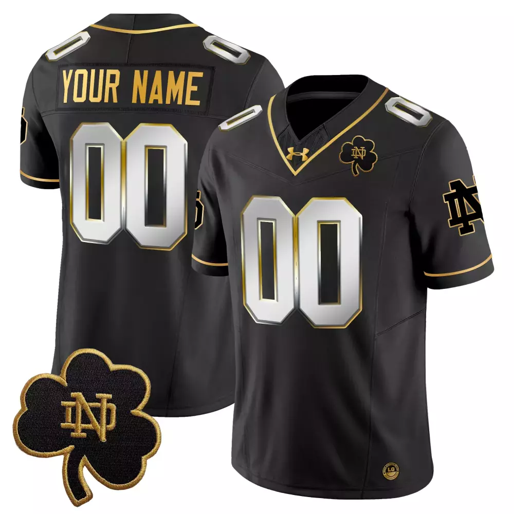 Custom Notre Dame Fighting Irish Men's Black Limited Edition Jersey | 2025 Stitched | For Men, Women & Youth