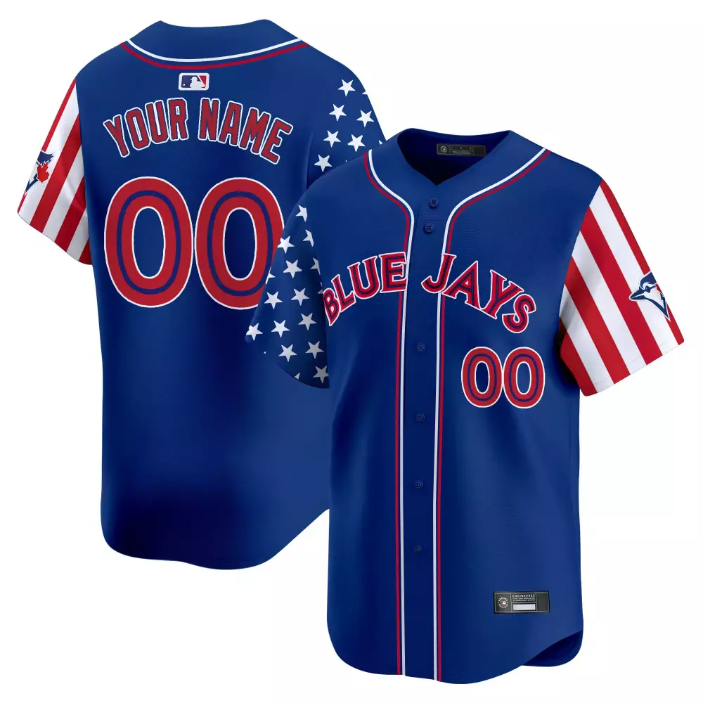 Your Name 00 Men's Stitched Vapor Jersey Toronto Blue Jays | Blue | Independence Day 2025 Fan Gear | For Men, Women & Youth