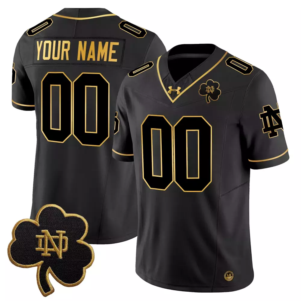 Custom Notre Dame Fighting Irish Men's Green Stitched Jersey | 2025 with Name Patch | For Men, Women & Youth
