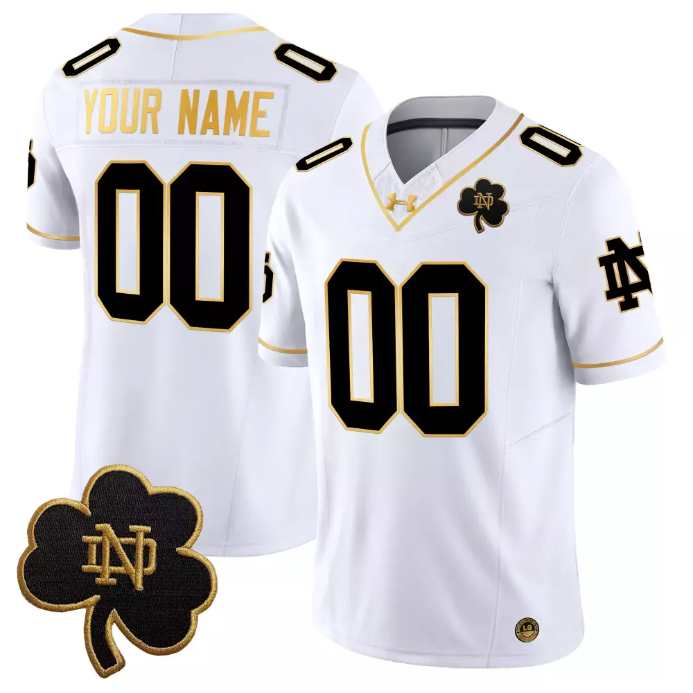 Notre Dame Fighting Irish 2025 White Vapor Limited Custom Jersey | Embroidered Patch | For Men, Women & Youth