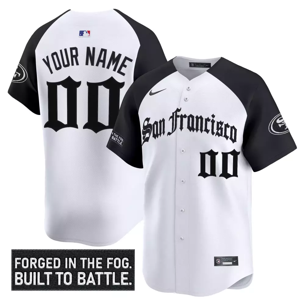 Your Name 00 San Francisco 49ers Vapor Jersey | Forged in the Fog Edition 2023 | White & Black | Limited Edition Fan Gear | For Men, Women & Youth