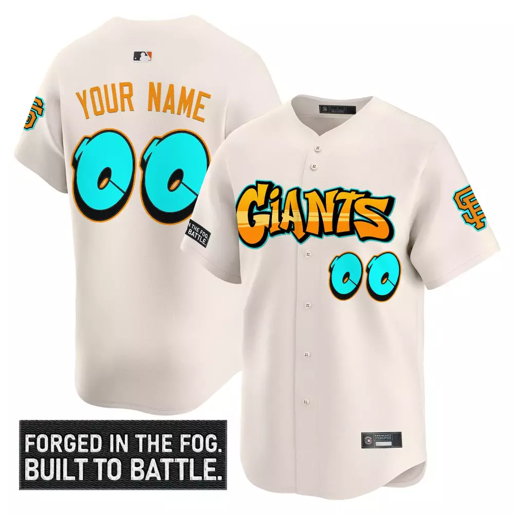 Your Name 00 San Francisco Giants Vapor Jersey | Cream Forged in the Fog Patch 2023 | For Men, Women & Youth