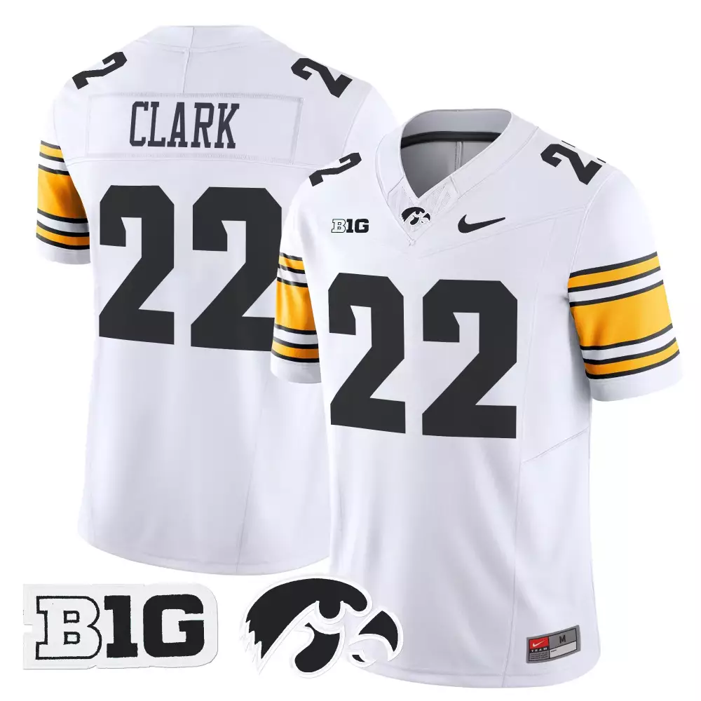 Clark 22 Iowa Hawkeyes 2025 Yellow Vapor Jersey | All Stitched | Limited Edition Fan Gear | For Men