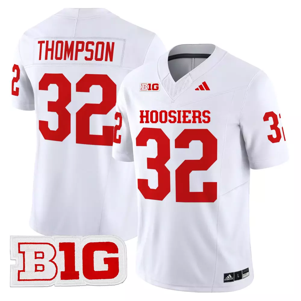 Thompson 32 Indiana Hoosiers Red Vapor Limited Jersey | Stitched B1G Patch 2025 | Fan Gear for Men, Women & Youth