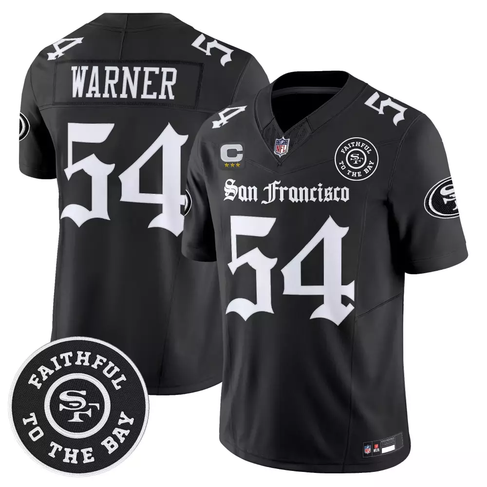Warner 54 Men's San Francisco 49ers Black Vapor Limited Jersey | Faithful to the Bay 2023 | Stylish Fan Gear | For Men, Women & Youth