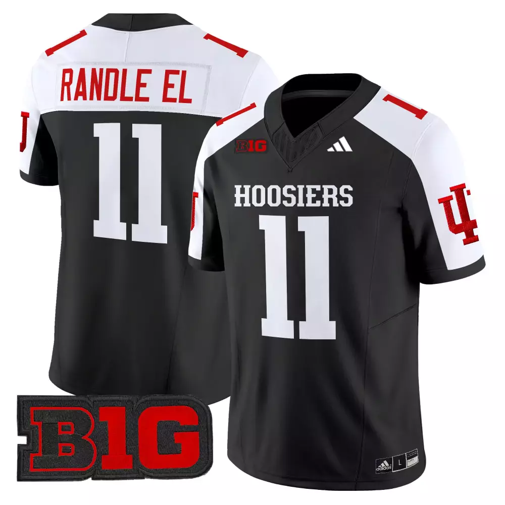 Men's Indiana Hoosiers 2025 Black Stitched Jersey | Randle El 11 Name Patch | For Men, Women & Youth