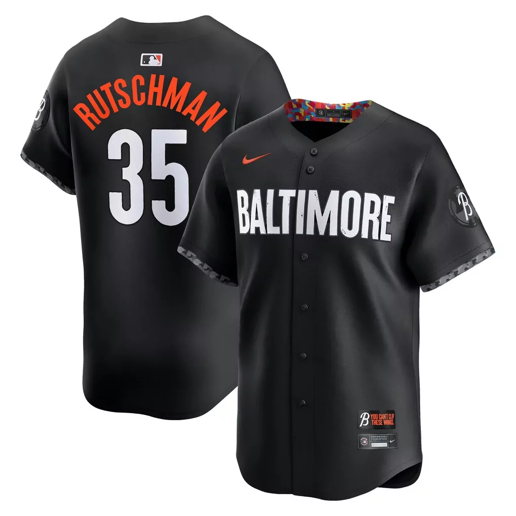 Adley Rutschman Baltimore Orioles Nike City Connect Limited Jersey | Black Style | Fan Gear for Men, Women & Youth