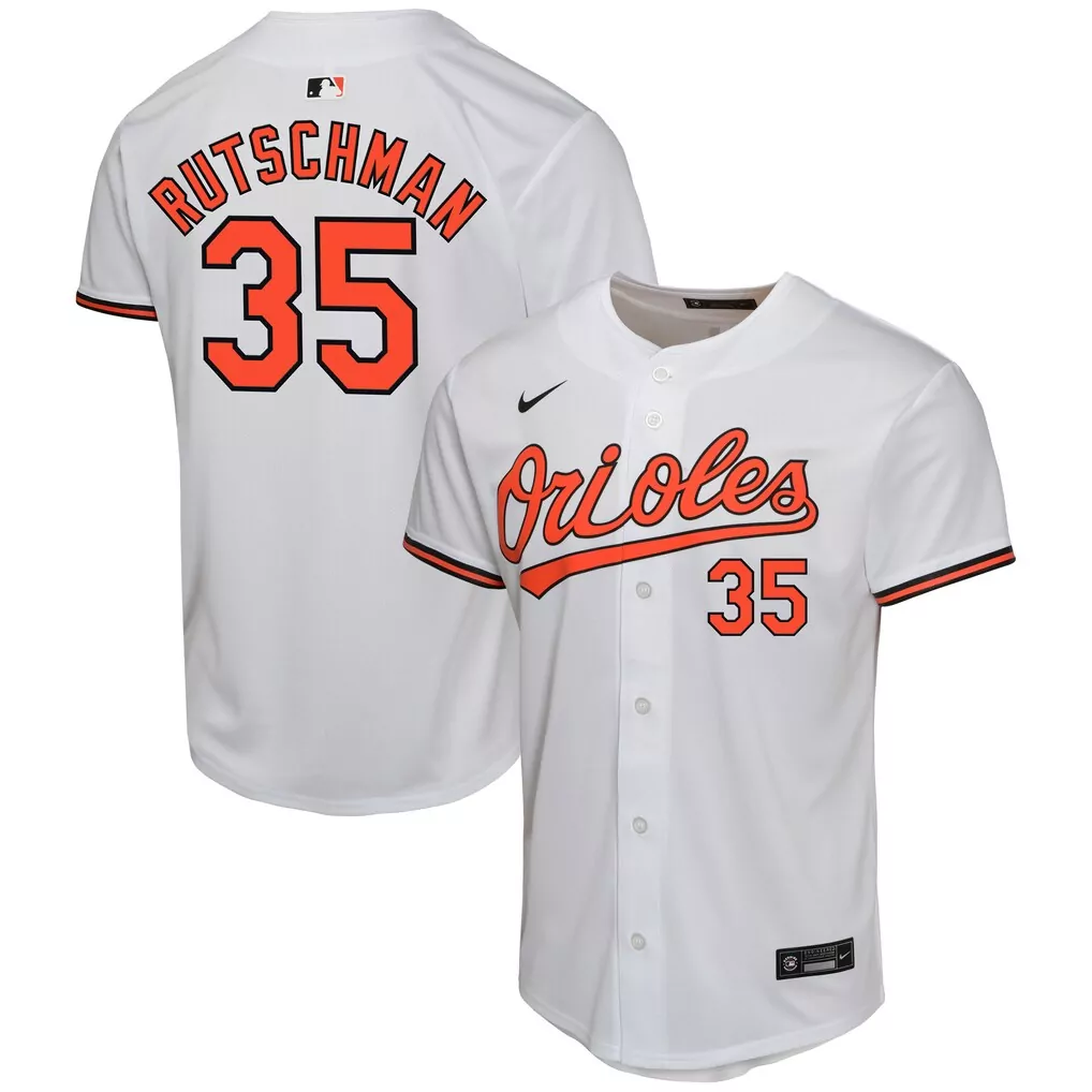 Adley Rutschman Baltimore Orioles Nike Youth Home Limited Player Jersey | White | Premium Fan Gear for Men, Women & Youth