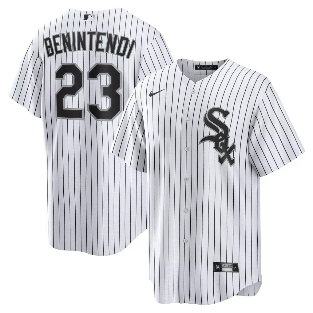 Andrew Benintendi Chicago White Sox Nike Home Official Jersey | White & Black Fan Gear for Men, Women & Youth | Game Day Outfit