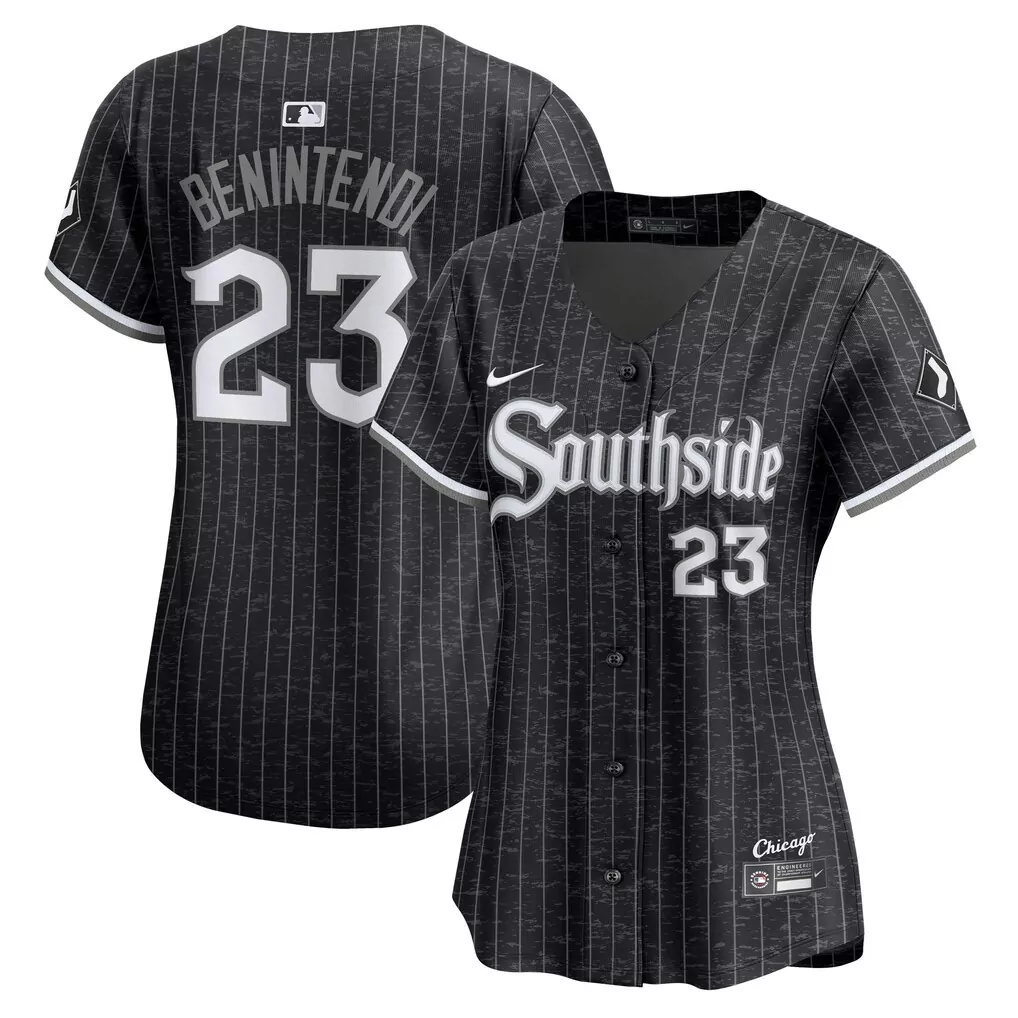 Andrew Benintendi Women's Chicago White Sox City Connect Limited Jersey | Sleek Black Fan Gear for All | Ideal Game Day Outfit