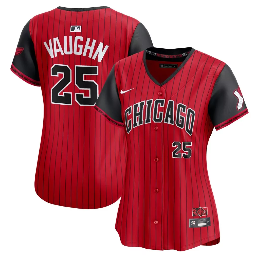 Andrew Vaughn Chicago White Sox 2025 City Connect Limited Jersey | Red & Black | Fan Gear for Men, Women & Youth