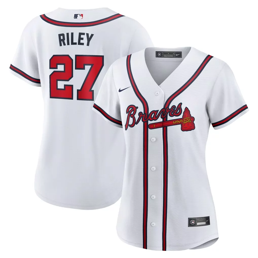 Austin Riley Atlanta Braves Women's Home Replica Jersey | White | Stylish Fan Gear for Women & Youth