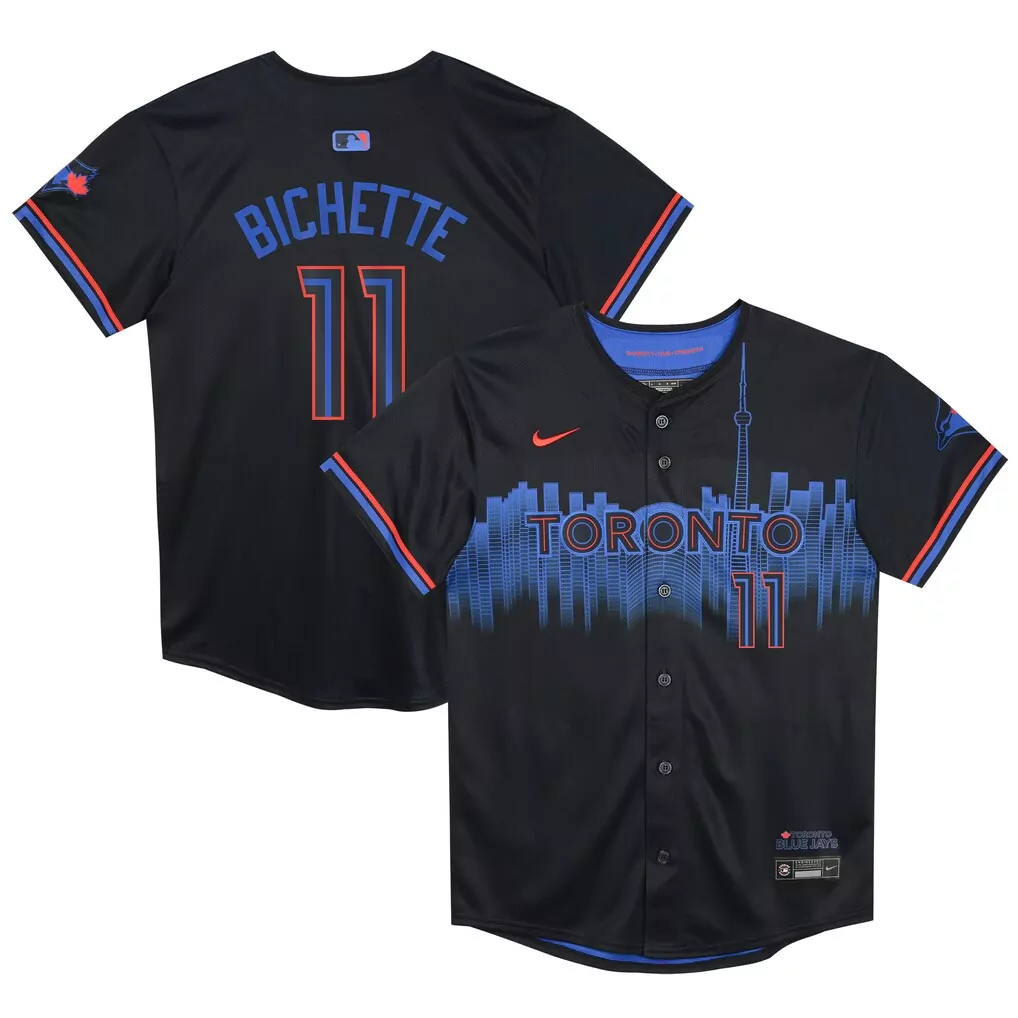 Bo Bichette Toronto Blue Jays Nike Preschool 2024 City Connect Limited Player Jersey | Navy | For Kids