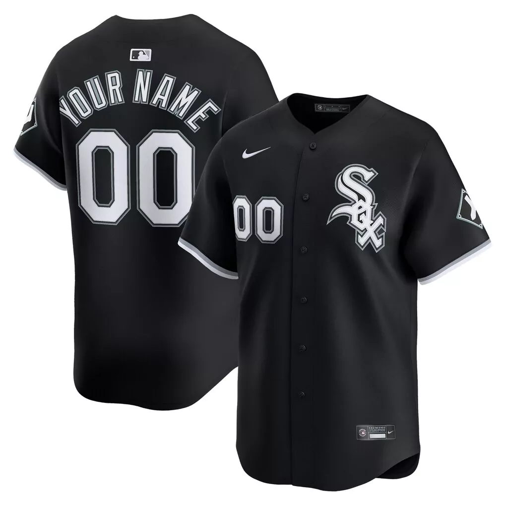 Chicago White Sox Nike Alternate Limited Custom Jersey | Black Fan Gear | For Men, Women & Youth