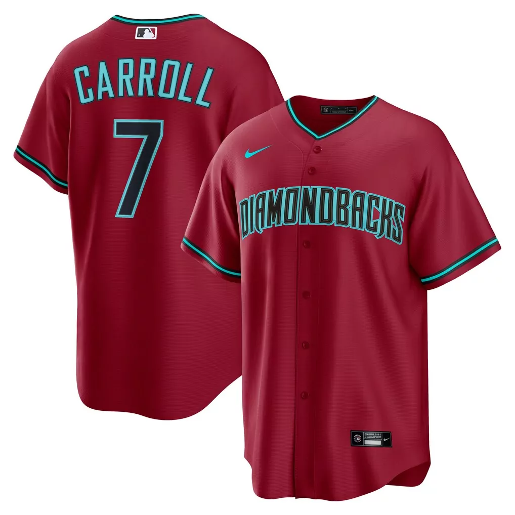 Corbin Carroll Arizona Diamondbacks Nike Alternate 2 Replica Jersey | Red | Fan Gear for Men, Women & Youth