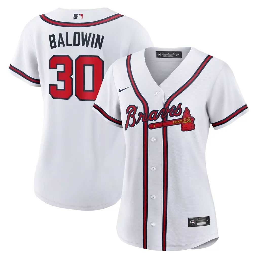Drake Baldwin Atlanta Braves Nike Women's Home Replica Jersey | White | Fan Gear for Women, Men & Youth