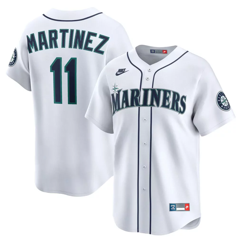 Edgar Martinez Nike Throwback Cooperstown Limited Jersey | Seattle Mariners White | Fan Gear for Men, Women & Youth